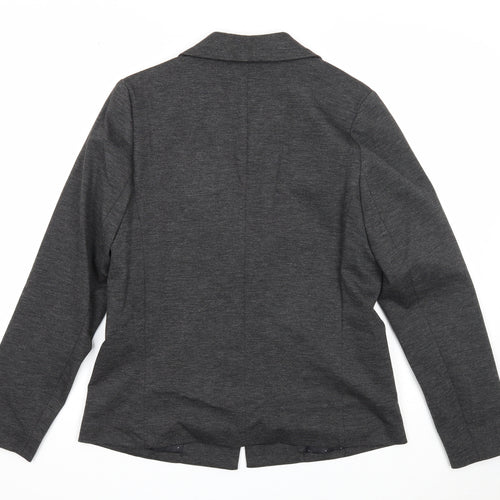 Dorothy Perkins Womens Grey Jacket Size 12 Button