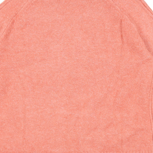 Marks and Spencer Womens Red Round Neck Acrylic Pullover Jumper Size M