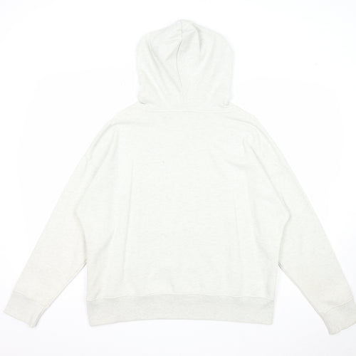 Papaya Womens Grey Cotton Pullover Hoodie Size M Pullover
