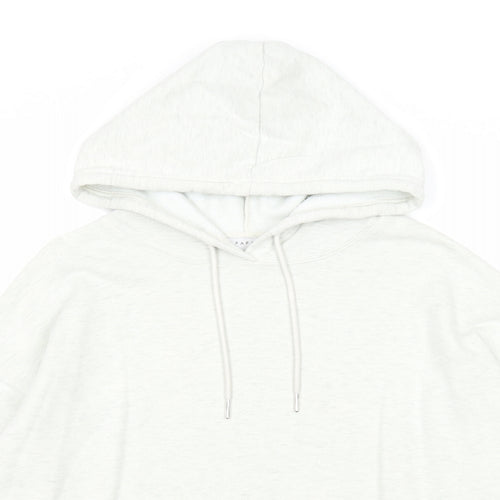 Papaya Womens Grey Cotton Pullover Hoodie Size M Pullover