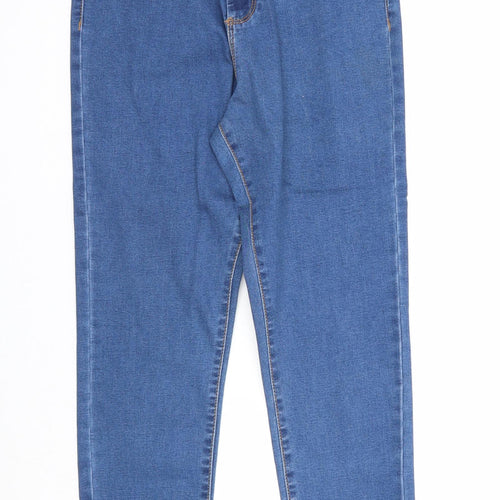 Denim & Co. Womens Blue Cotton Jegging Jeans Size 12 Regular Zip