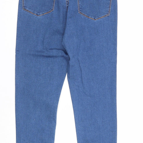 Denim & Co. Womens Blue Cotton Jegging Jeans Size 12 Regular Zip