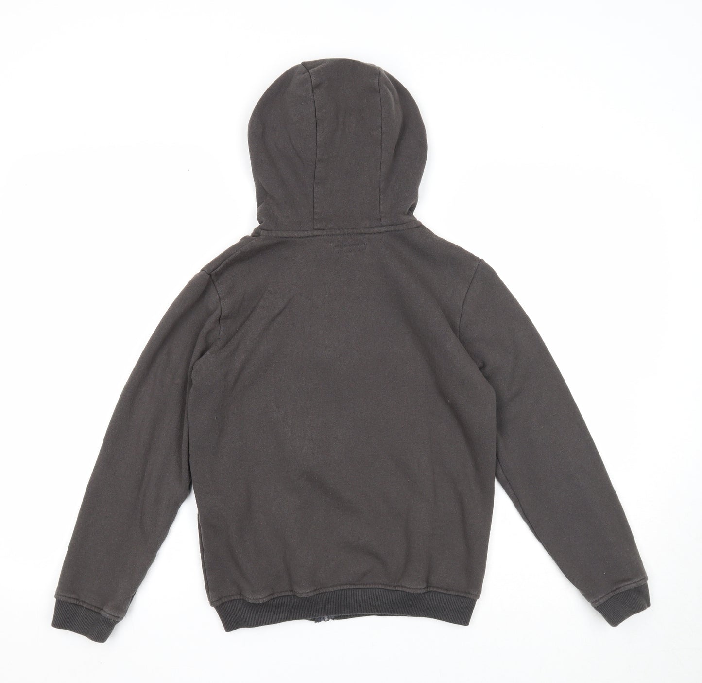 Primark Boys Grey Cotton Full Zip Hoodie Size 12-13 Years Zip