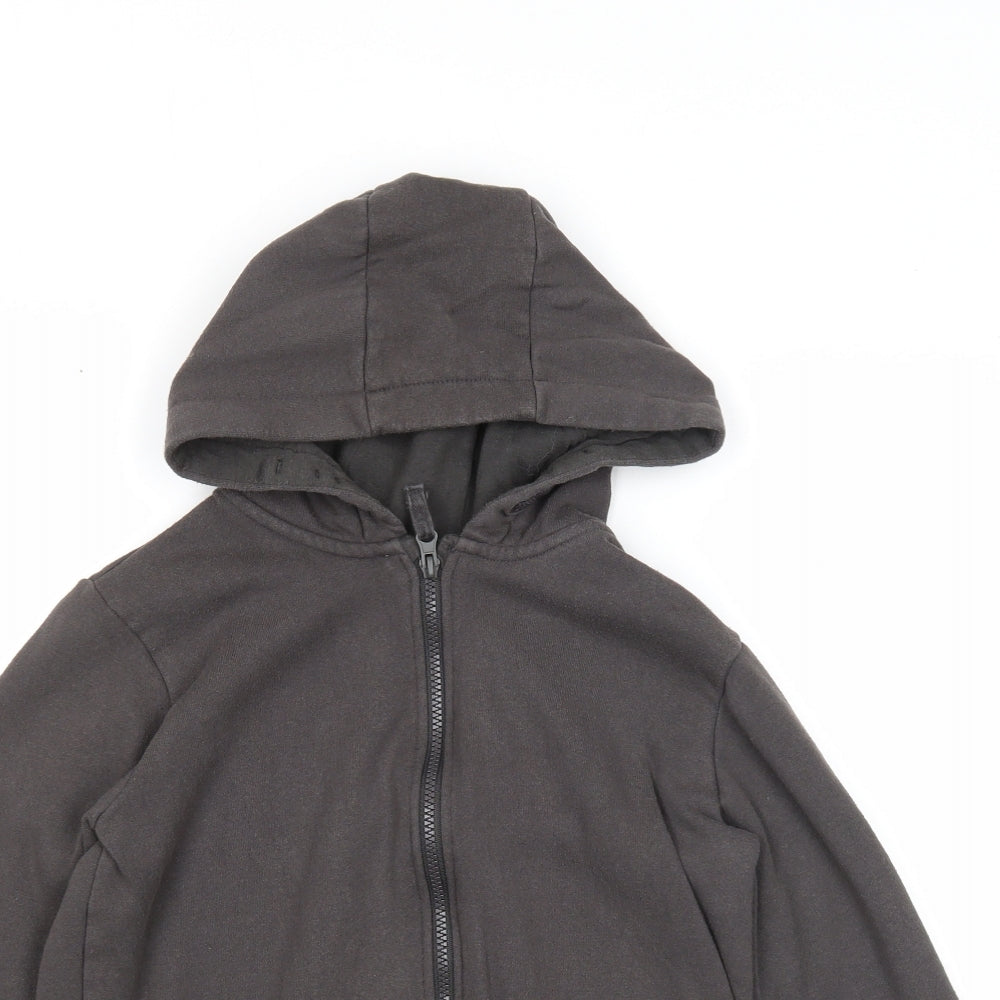 Primark Boys Grey Cotton Full Zip Hoodie Size 12-13 Years Zip