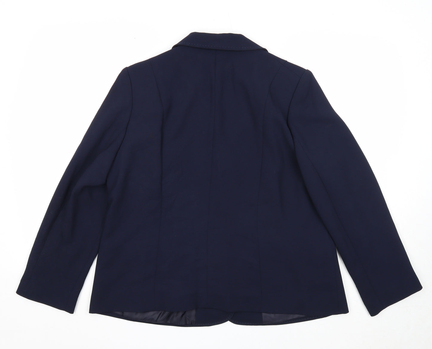 Eastex Womens Blue Jacket Blazer Size 16 Button