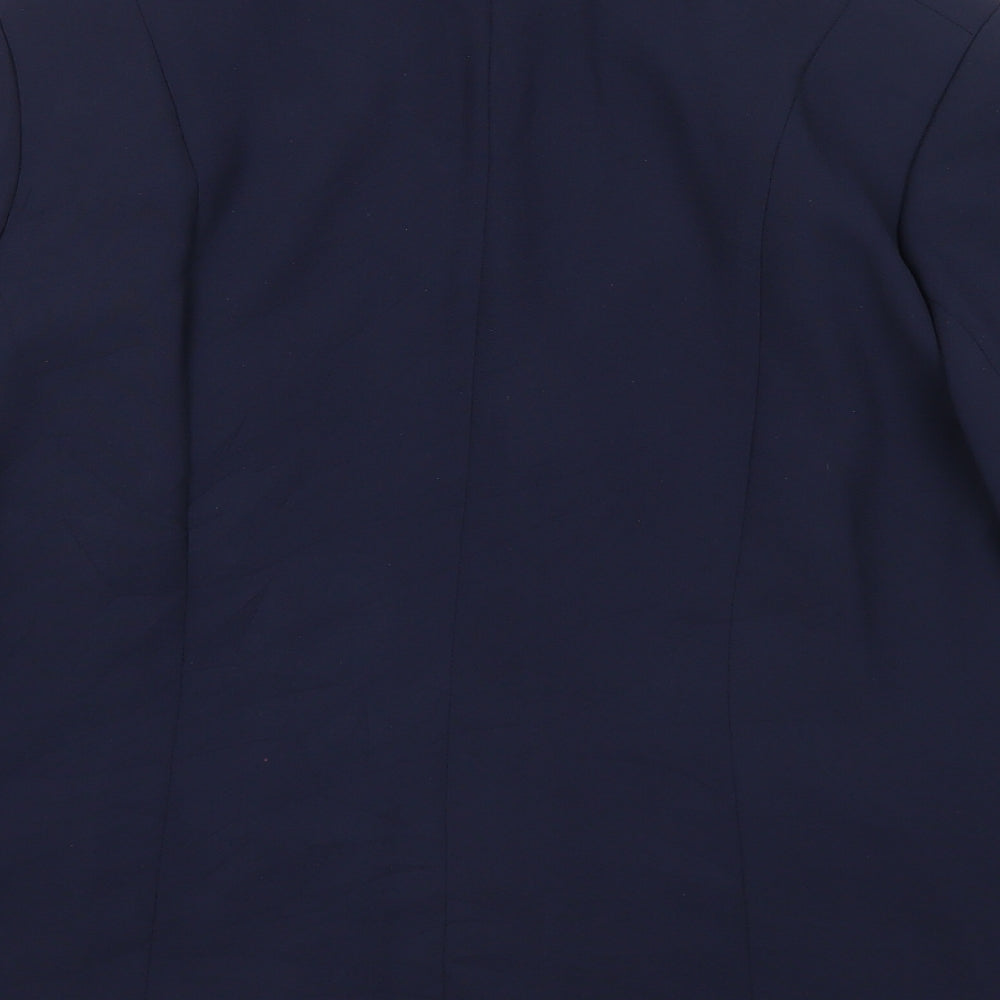 Eastex Womens Blue Jacket Blazer Size 16 Button