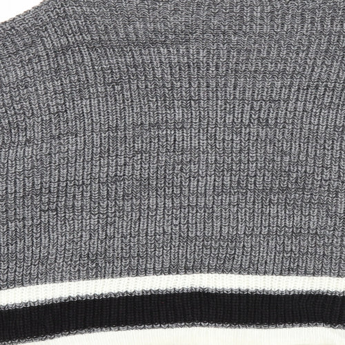 SheIn Womens Black High Neck Acrylic Pullover Jumper Size M