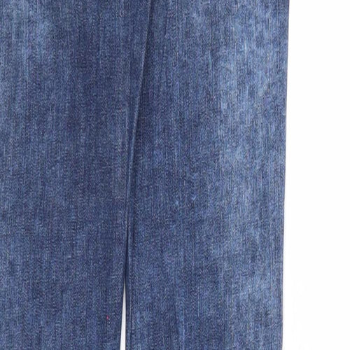 &Denim Womens Blue Cotton Skinny Jeans Size 25 in L30 in Regular Zip