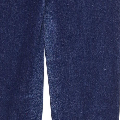 Fashion is you Womens Blue Cotton Skinny Jeans Size 14 Regular Zip