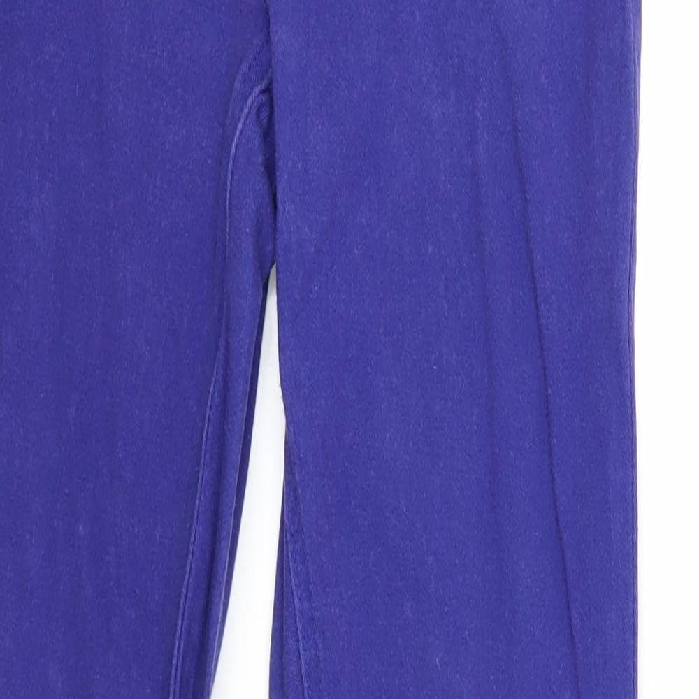 Yes Yes Womens Blue Cotton Skinny Jeans Size 10 Regular Zip