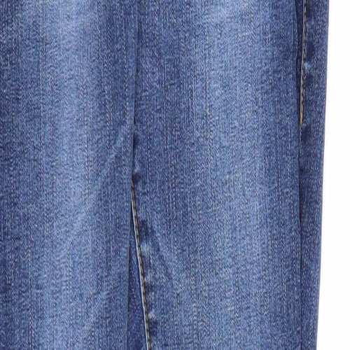 Preworn Womens Blue Cotton Skinny Jeans Size XS Regular Zip