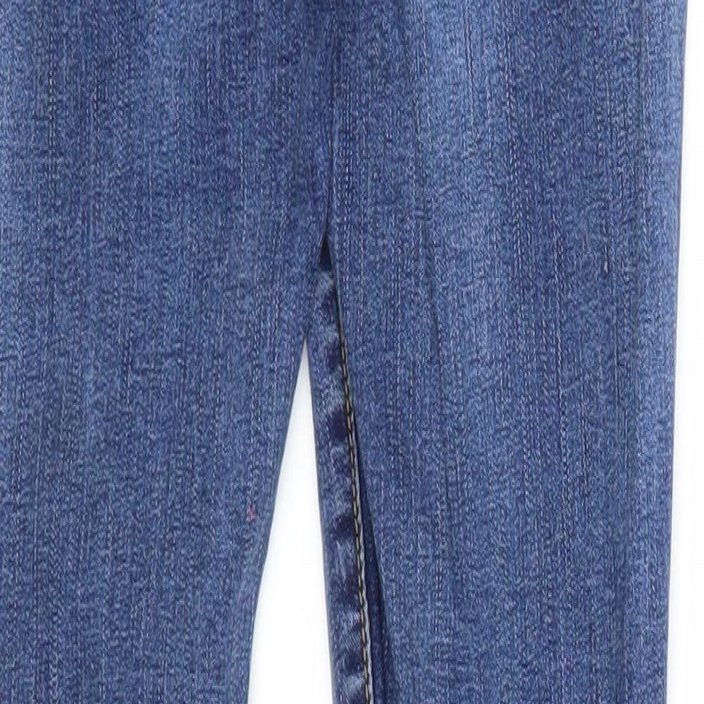 Preworn Womens Blue Cotton Skinny Jeans Size XS Regular Zip