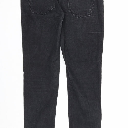 Pull&Bear Womens Black Cotton Skinny Jeans Size 30 in Regular Zip