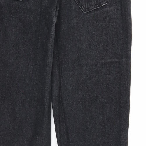 Pull&Bear Womens Black Cotton Skinny Jeans Size 30 in Regular Zip