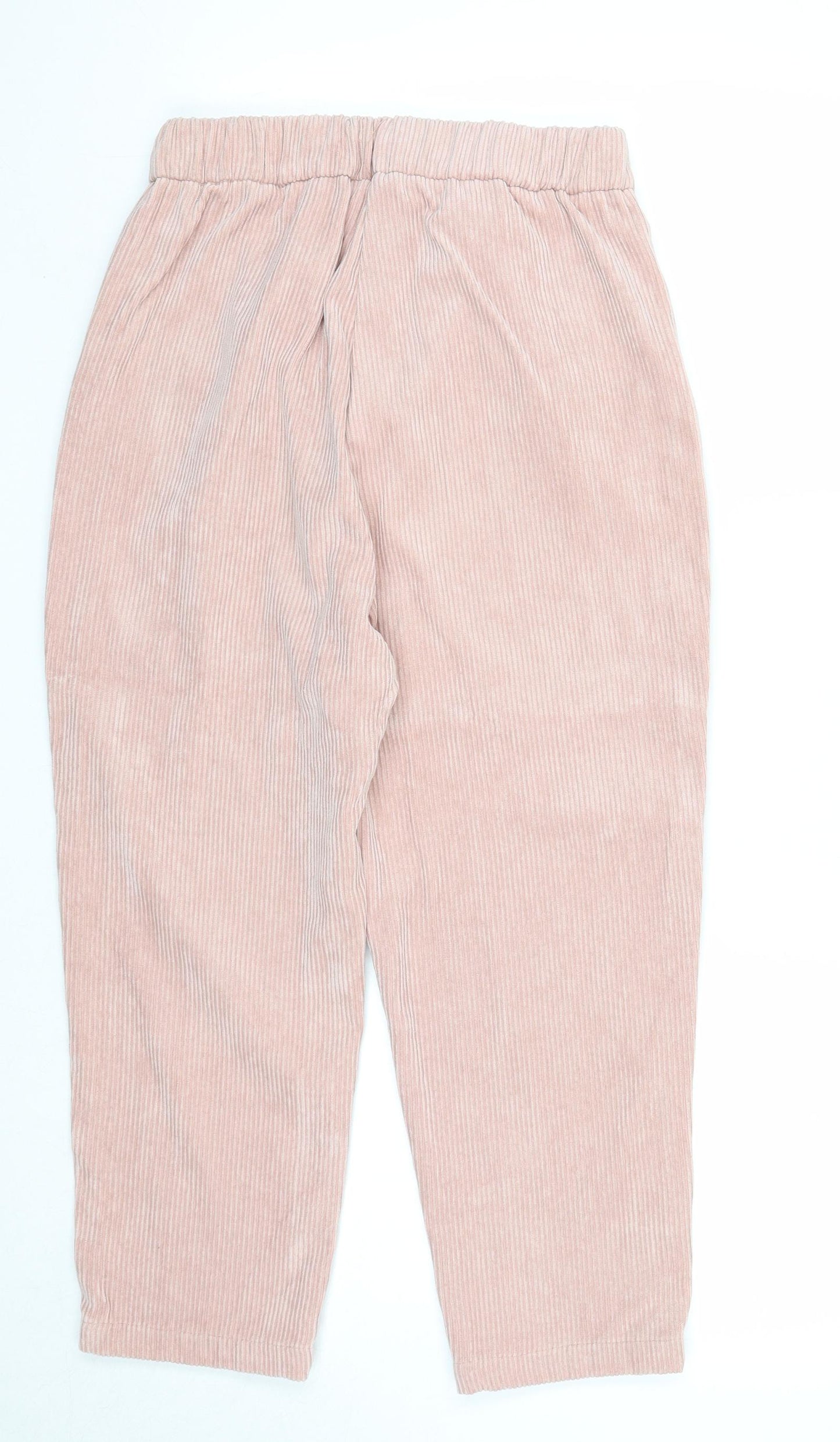 K zell Womens Pink Polyester Trousers Size M Regular Zip
