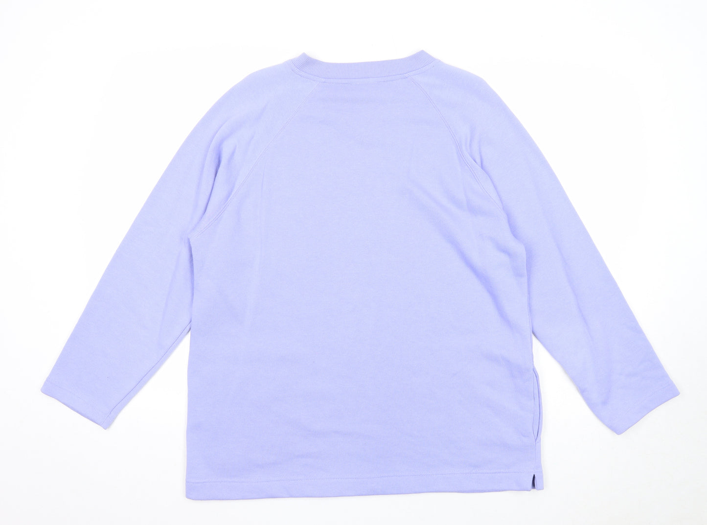 Joie de Vivre Womens Purple Polyester Pullover Sweatshirt Size M Pullover