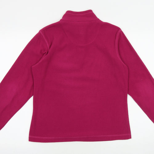 Regatta Womens Pink Polyester Pullover Sweatshirt Size 10 Zip