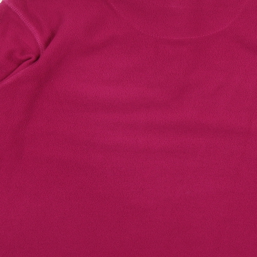 Regatta Womens Pink Polyester Pullover Sweatshirt Size 10 Zip