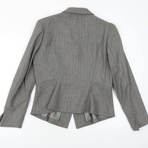 NEXT Womens Grey Viscose Jacket Blazer Size 10