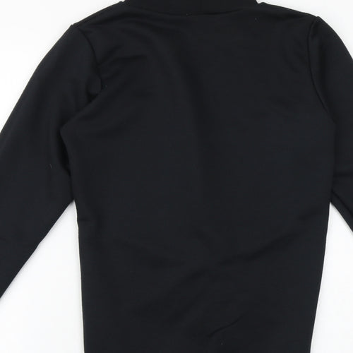 Look Of The Day Womens Black Polyester Pullover Sweatshirt Size 10 Pullover