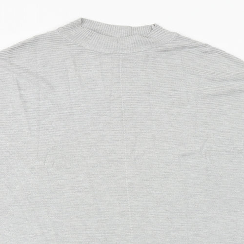 Primark Womens Grey Mock Neck Acrylic Pullover Jumper Size M