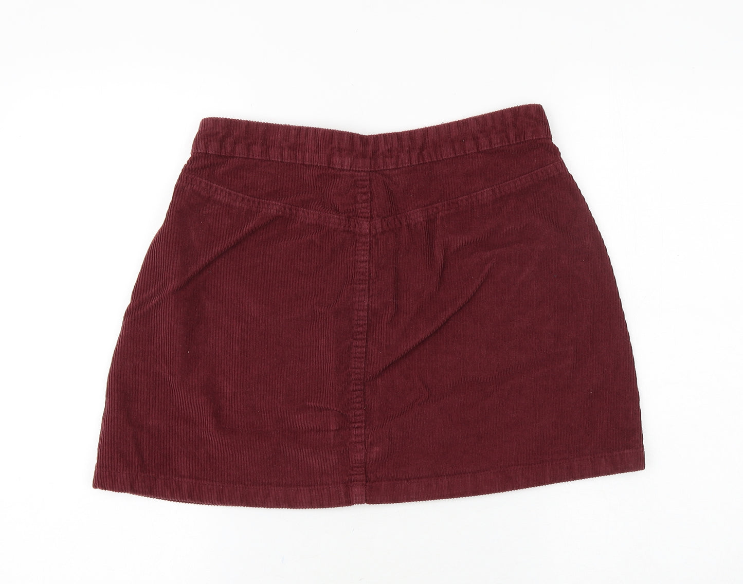 Denim & Co. Womens Purple Cotton Mini Set Size 12 Zip