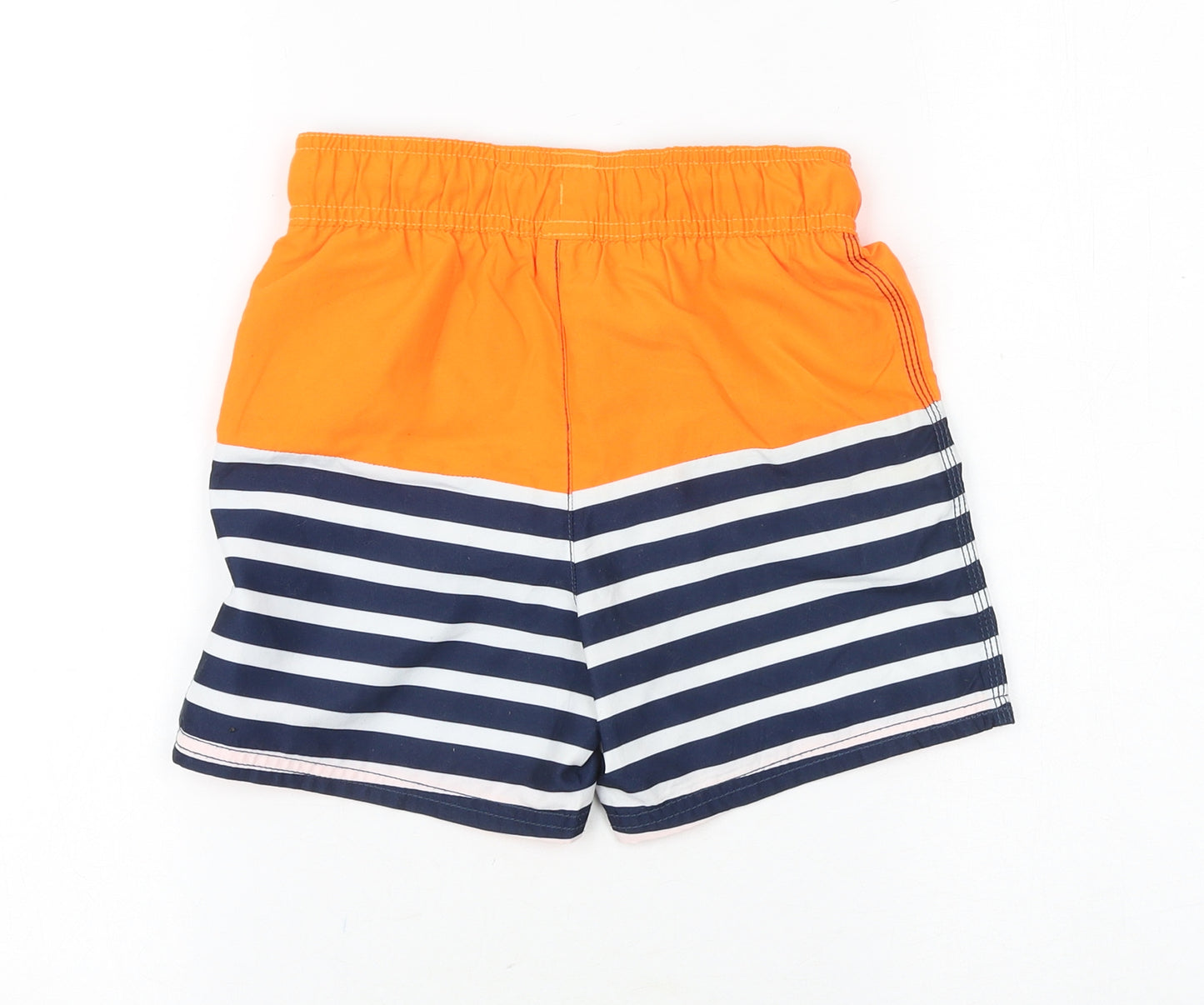 George Boys Orange Polyester Sweat Shorts Size 6-7 Years Regular Drawstring - Swim Shorts