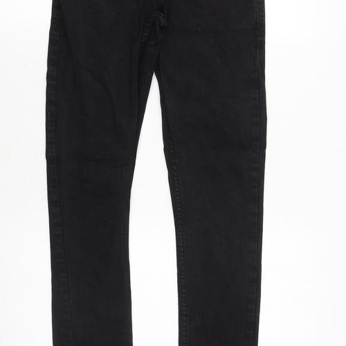 COLLUSION Mens Black Cotton Skinny Jeans Size 26 in Slim Zip
