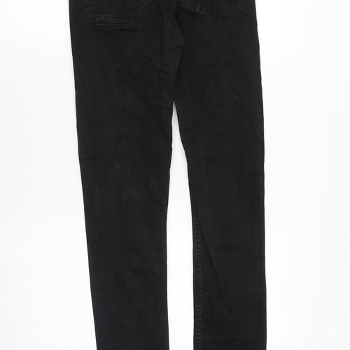 COLLUSION Mens Black Cotton Skinny Jeans Size 26 in Slim Zip