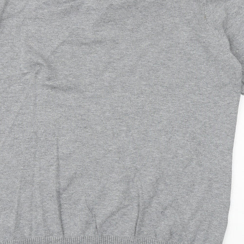 East 5th Womens Grey Round Neck Cotton Pullover Jumper Size L