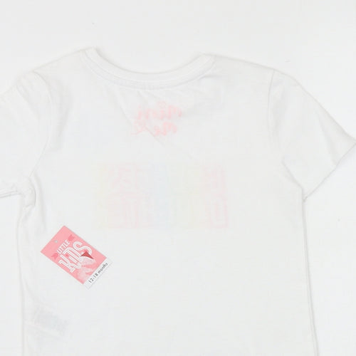 Mini Me Baby White 100% Cotton Pullover T-Shirt Size 12-18 Months Round Neck Pullover - Greatest Daughter