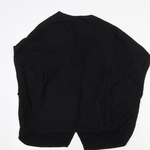 H&M Womens Black V-Neck Acrylic Cardigan Jumper Size XS