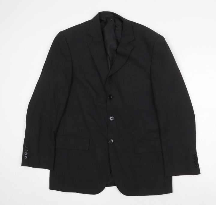 Marks and Spencer Mens Grey Polyester Jacket Blazer Size 38 Regular