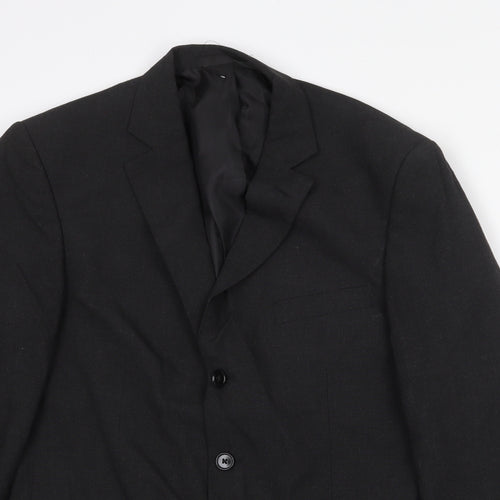 Marks and Spencer Mens Grey Polyester Jacket Blazer Size 38 Regular