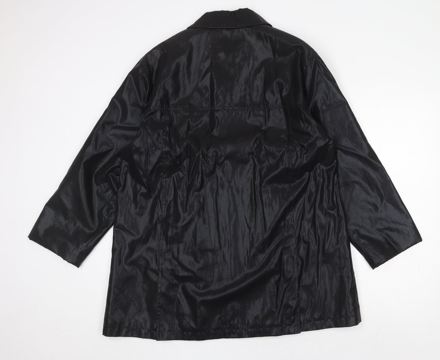 Preworn Womens Black Jacket Size 12 Zip