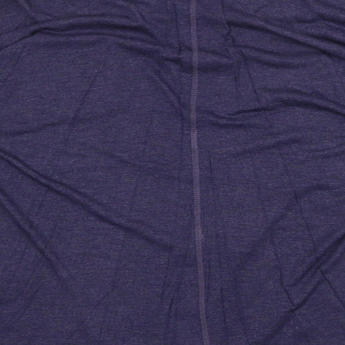 F&F Womens Blue Viscose Basic Blouse Size 10 Boat Neck