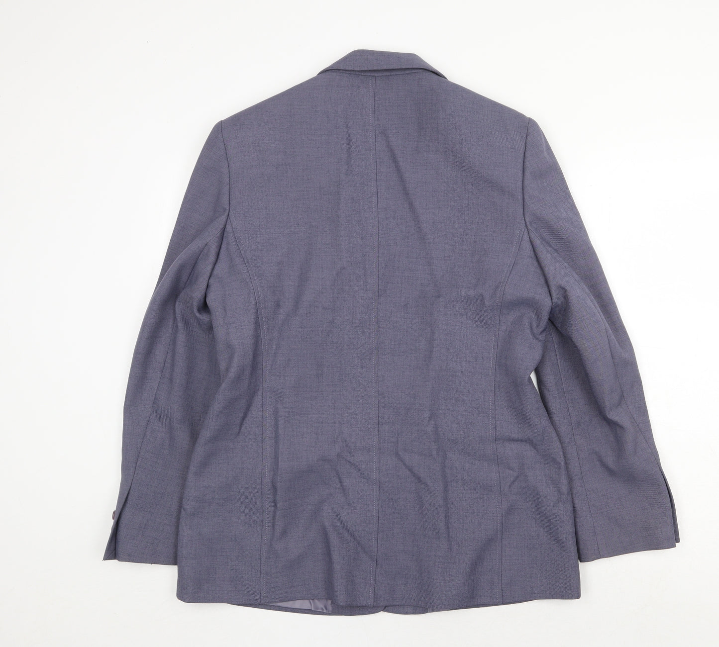 Autonomy Womens Grey Polyester Jacket Suit Jacket Size 14