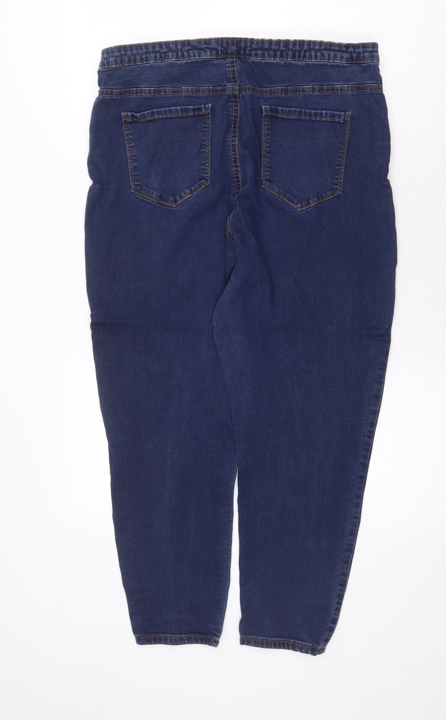 Denim & Co. Womens Blue Cotton Skinny Jeans Size 18 Regular Zip
