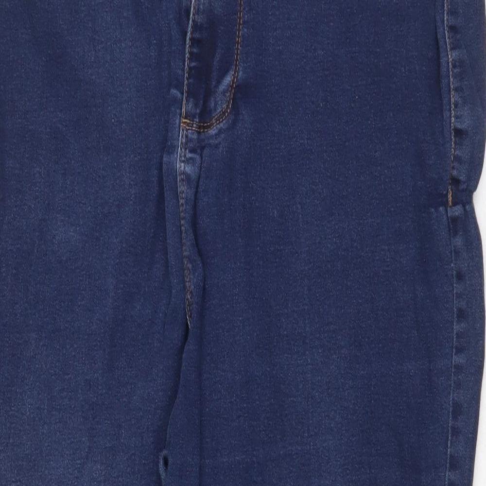 Denim & Co. Womens Blue Cotton Skinny Jeans Size 18 Regular Zip