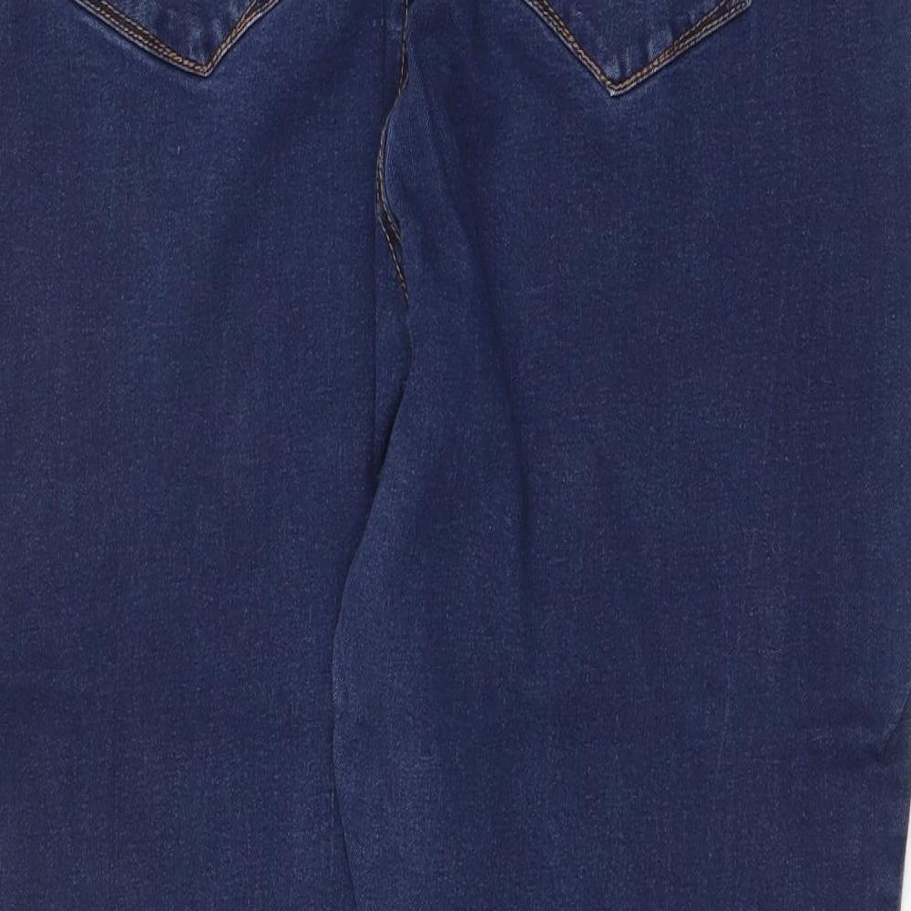 Denim & Co. Womens Blue Cotton Skinny Jeans Size 18 Regular Zip
