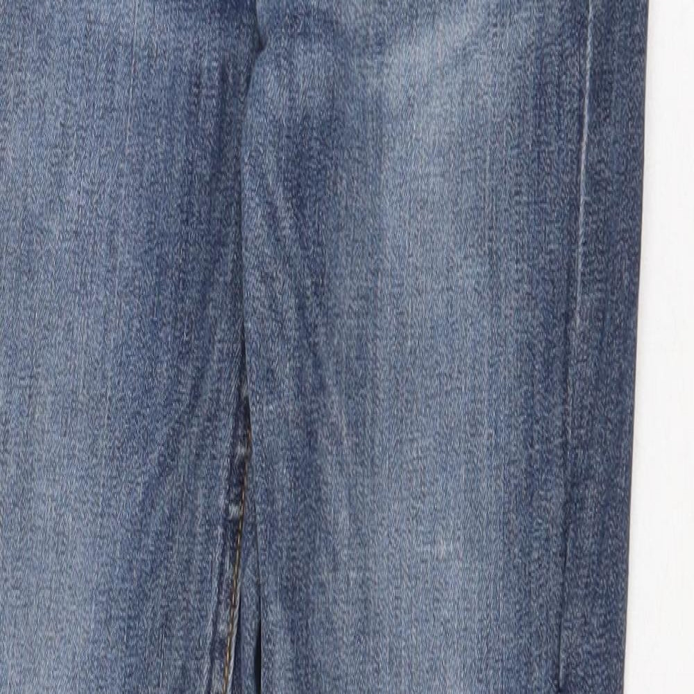 H&M Womens Blue Cotton Skinny Jeans Size 26 in Regular Zip