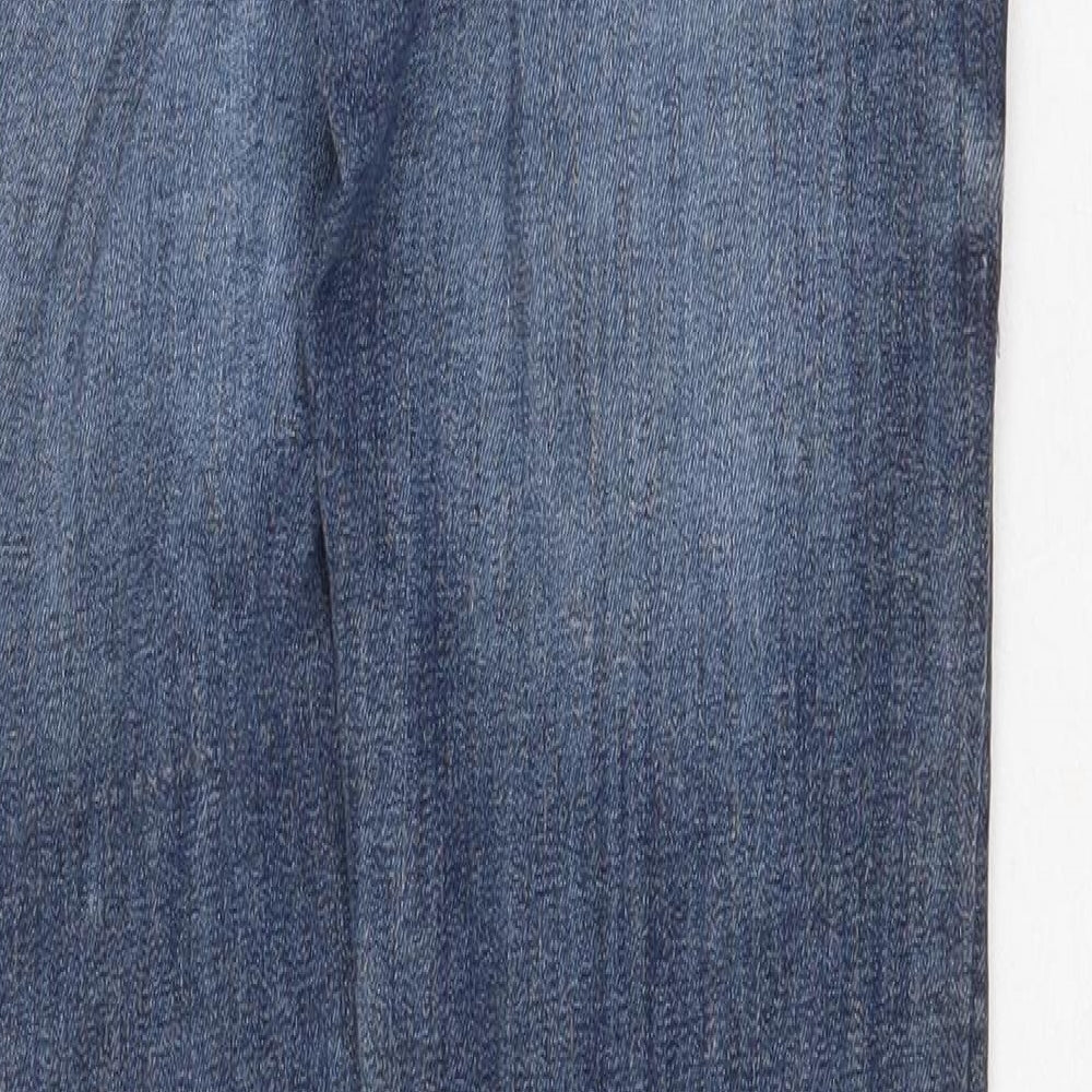H&M Womens Blue Cotton Skinny Jeans Size 26 in Regular Zip