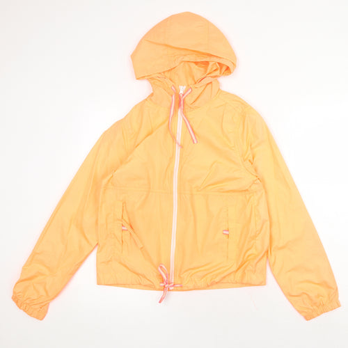 Brave Soul Womens Orange Jacket Size 10 Zip