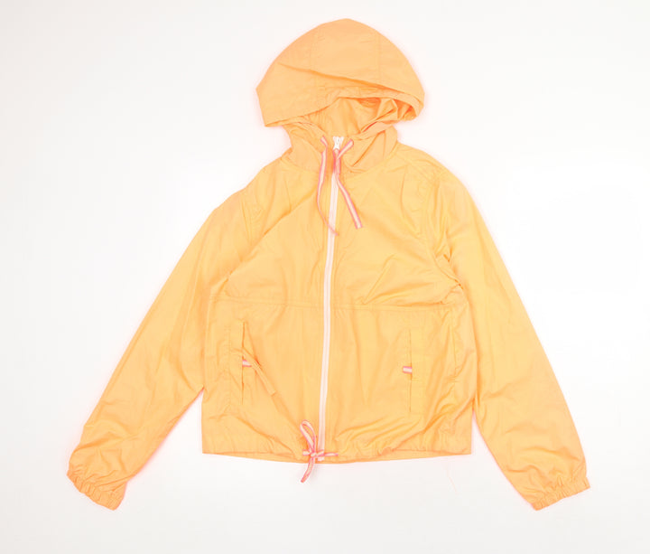 Brave Soul Womens Orange Jacket Size 10 Zip