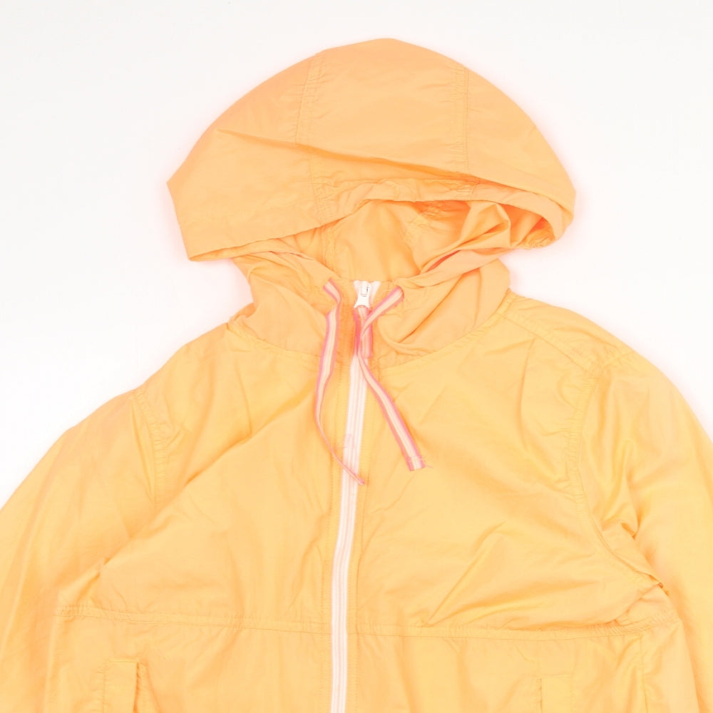 Brave Soul Womens Orange Jacket Size 10 Zip