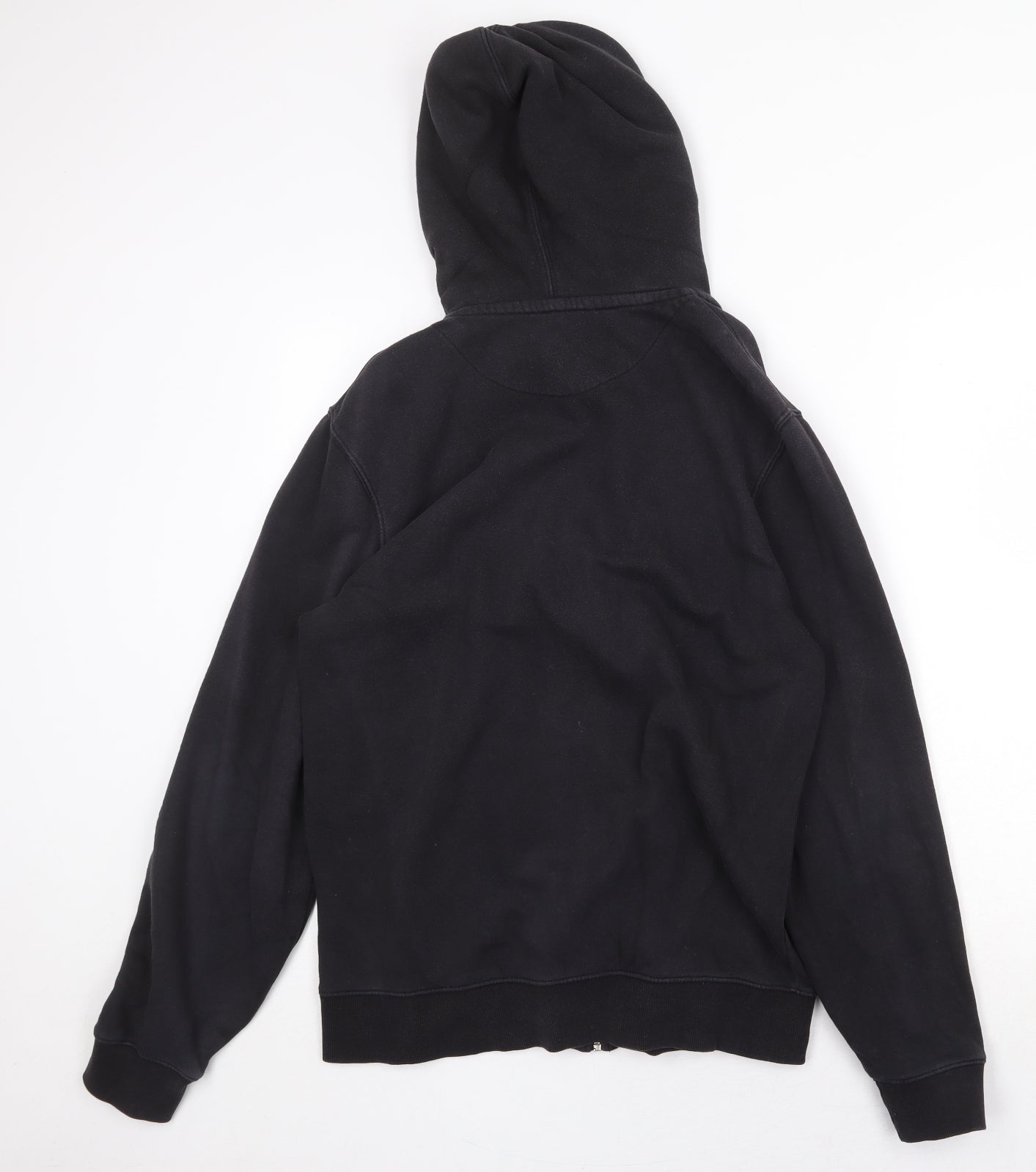 Easy Mens Grey Cotton Full Zip Hoodie Size M