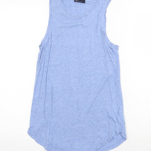 Gap Mens Blue Viscose T-Shirt Size XS Round Neck