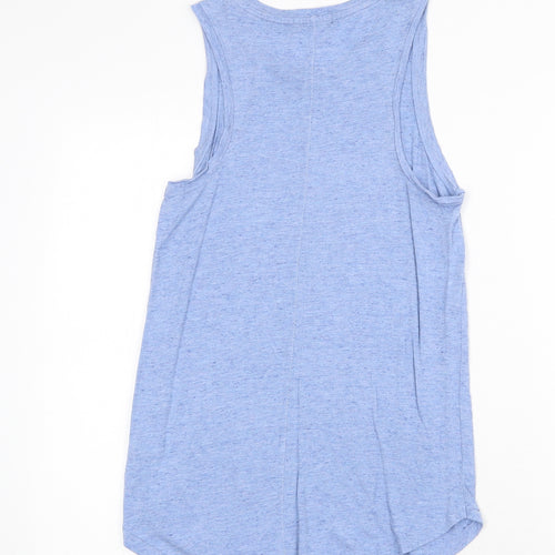 Gap Mens Blue Viscose T-Shirt Size XS Round Neck