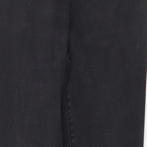 Papaya Womens Grey Cotton Skinny Jeans Size 12 Regular Zip