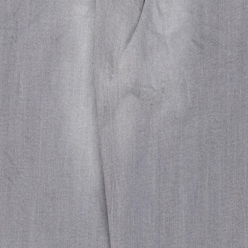 Denim & Co. Womens Grey Cotton Skinny Jeans Size 6 Regular Zip